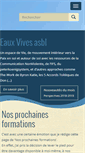 Mobile Screenshot of eauxvivesasbl.be